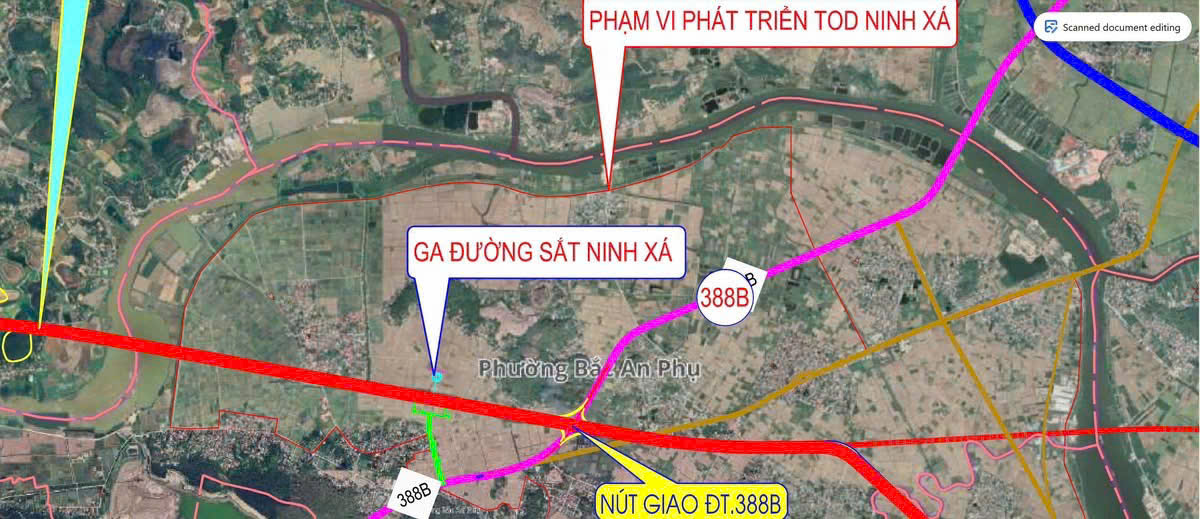 Ga Ninh Xá - Hai hành lang giao thông chiến lược cùng hội tụ